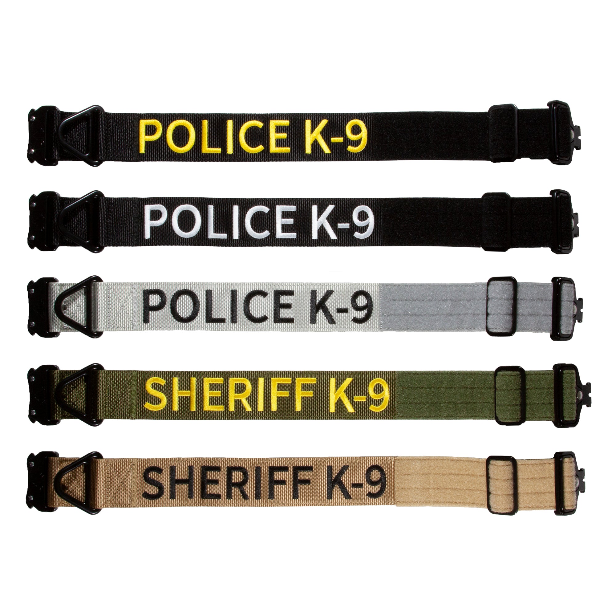 Police and Sheriff K-9 dog collars