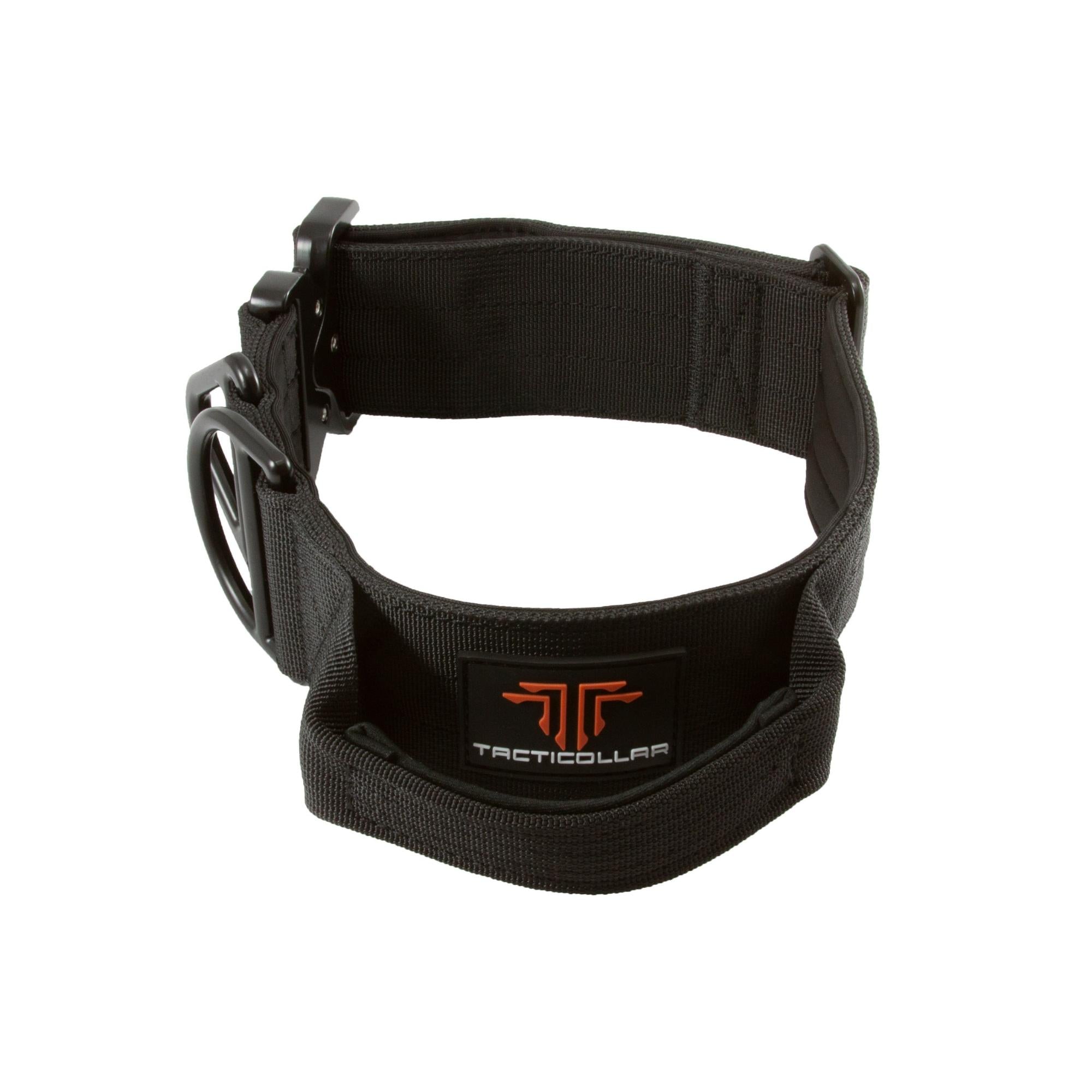 2 inch tactical dog collar black