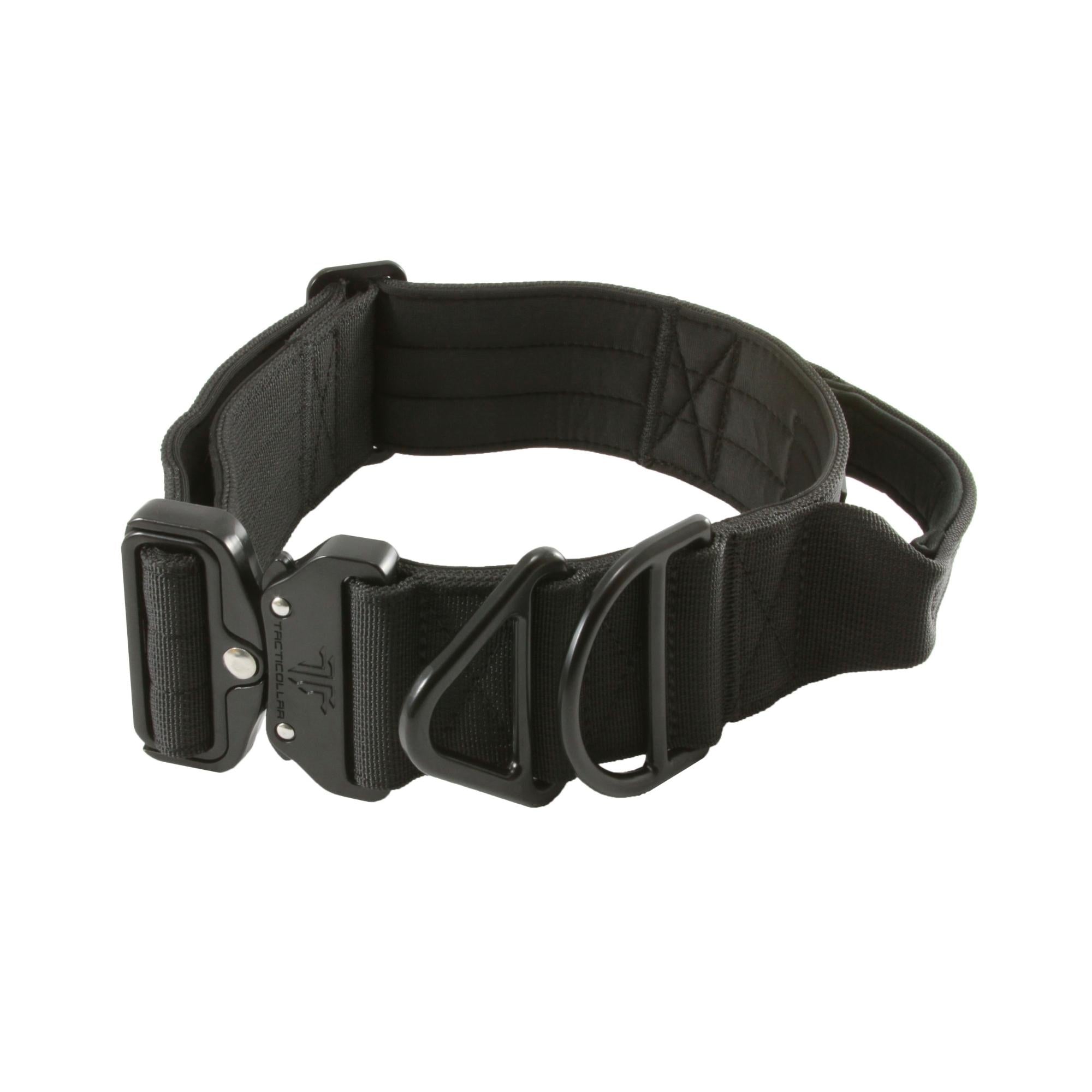 2 inch tactical dog collar black