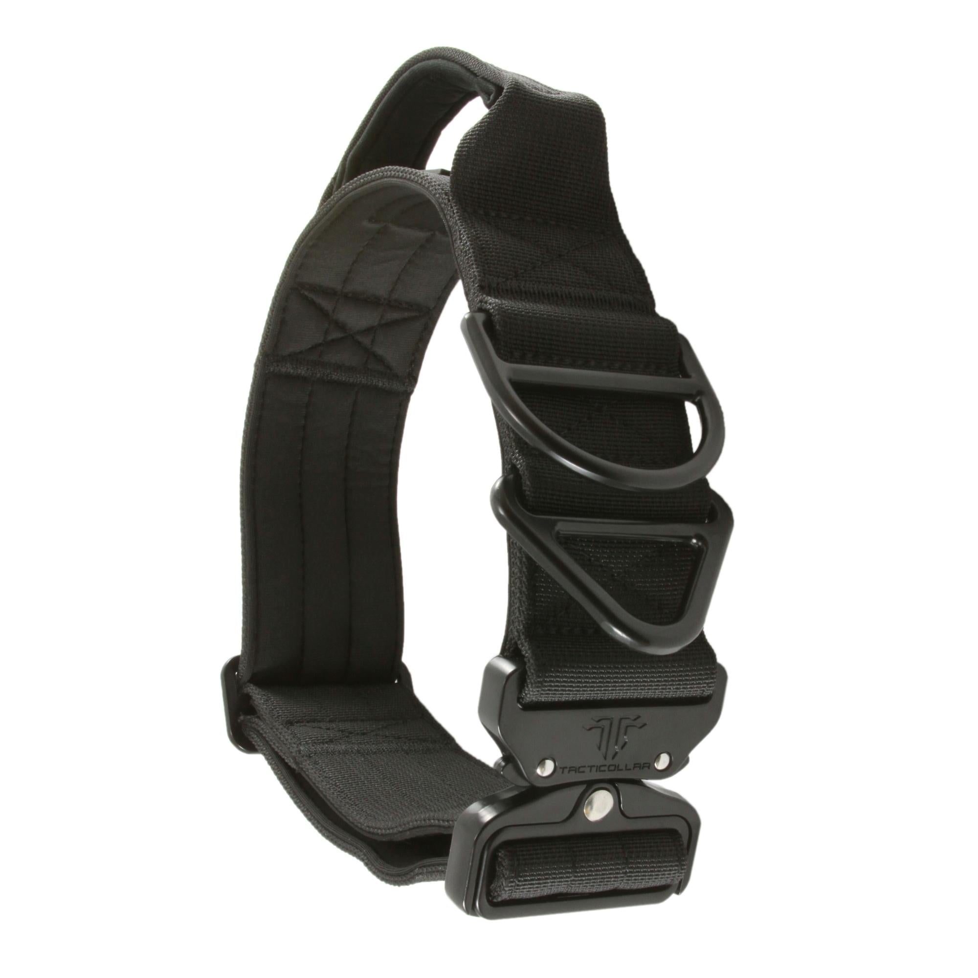 2 inch tactical dog collar black