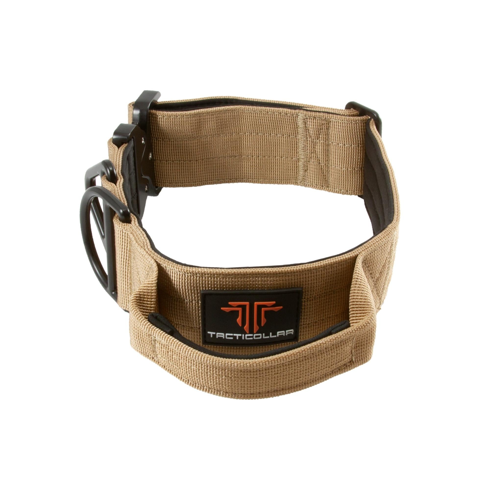 2 inch tactical dog collar coyote brown