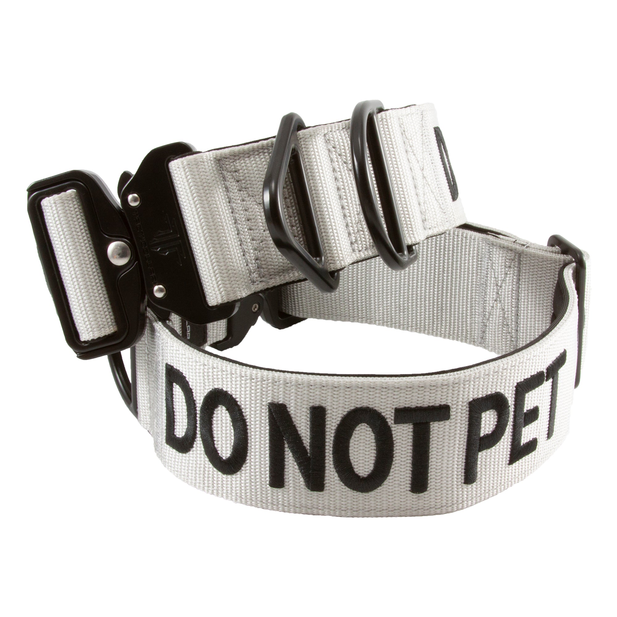Do Not Pet dog collar, working dogs, reactive dogs, training dogs, dogs that need space.