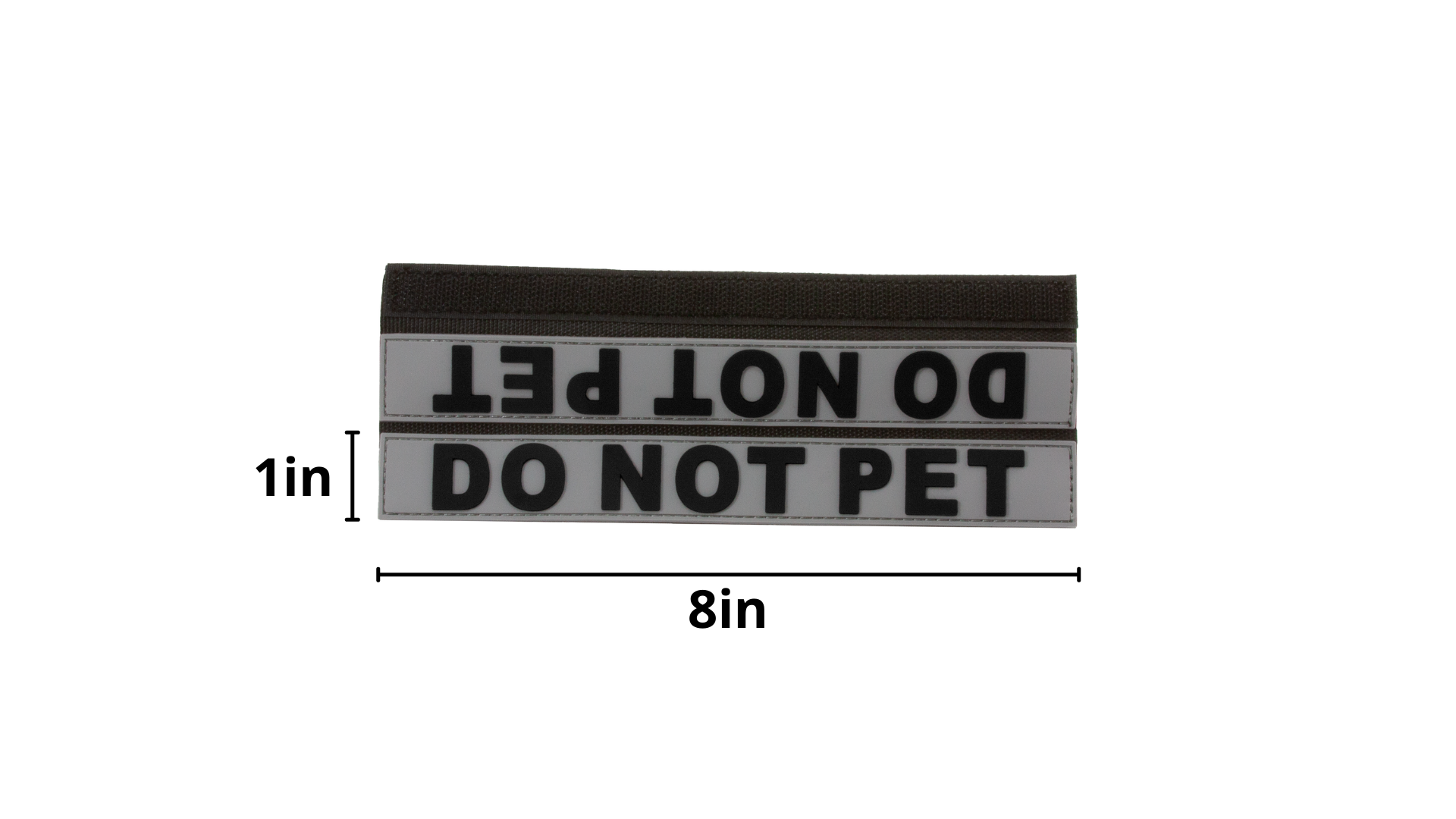 Tacticollar - Dog Leash Sleeves, Double Sided, Highly Visible, Provide Advanced Warning to Prevent Accidents Do Not Pet Gray