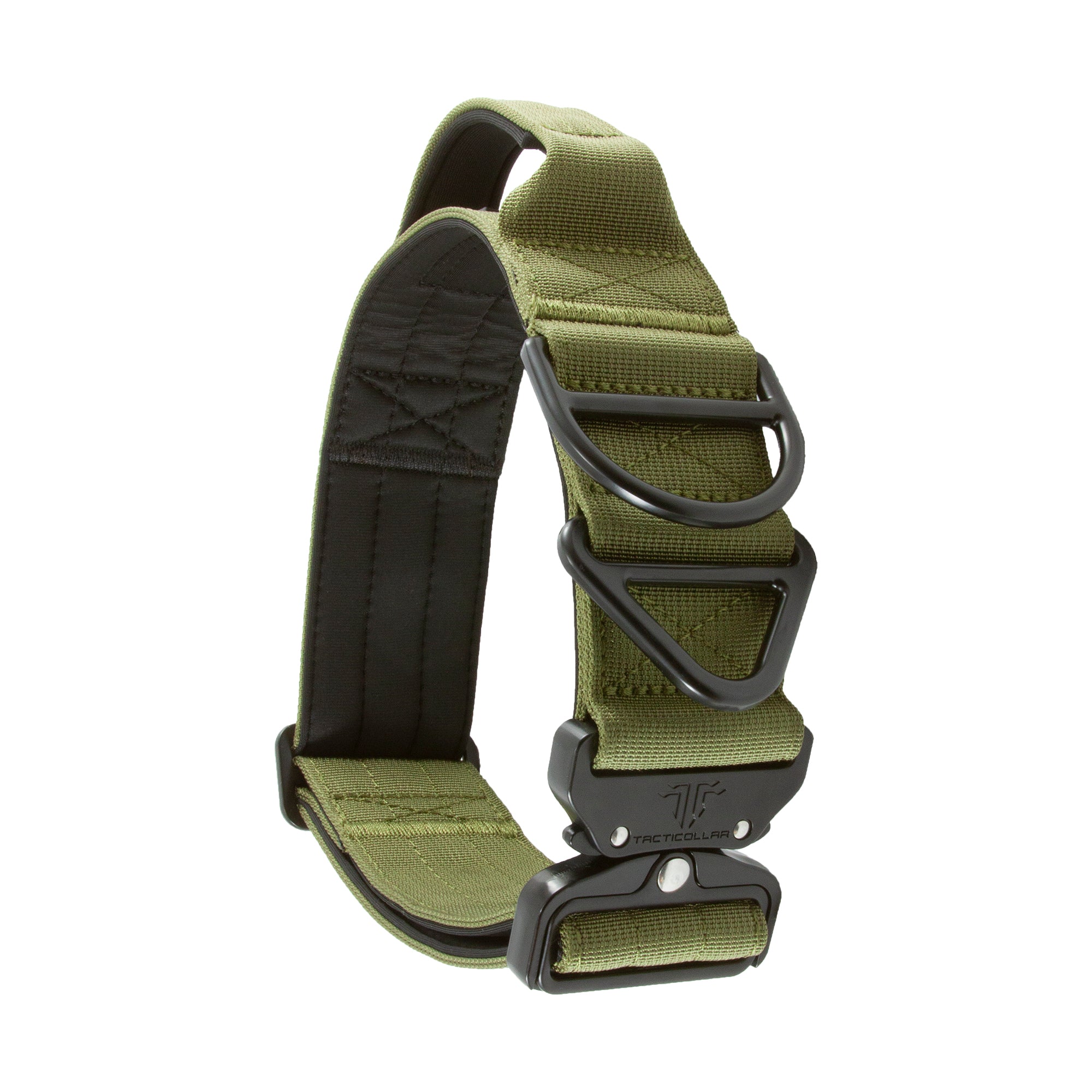 2 inch tactical dog collar black