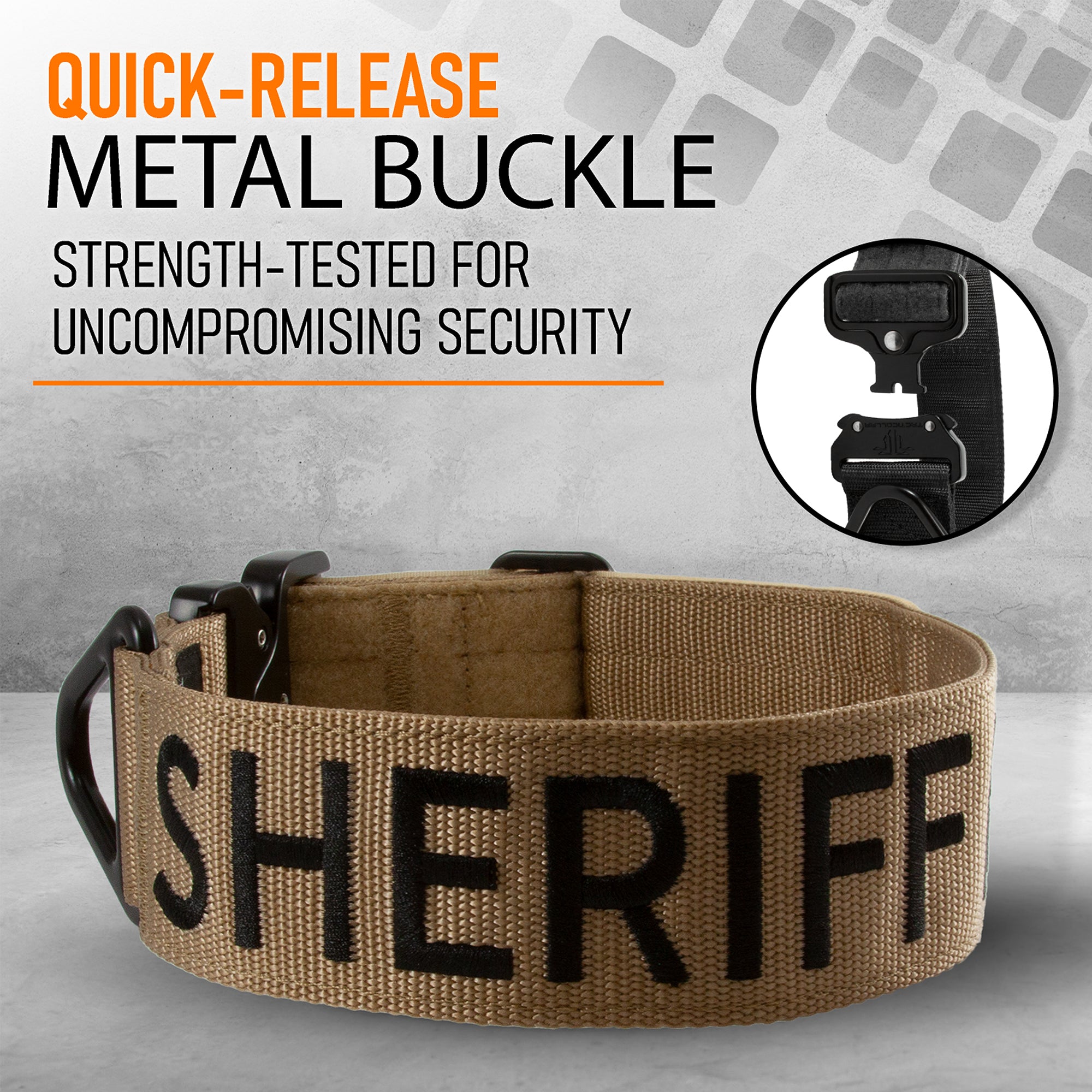 Police and Sheriff K-9 dog collars