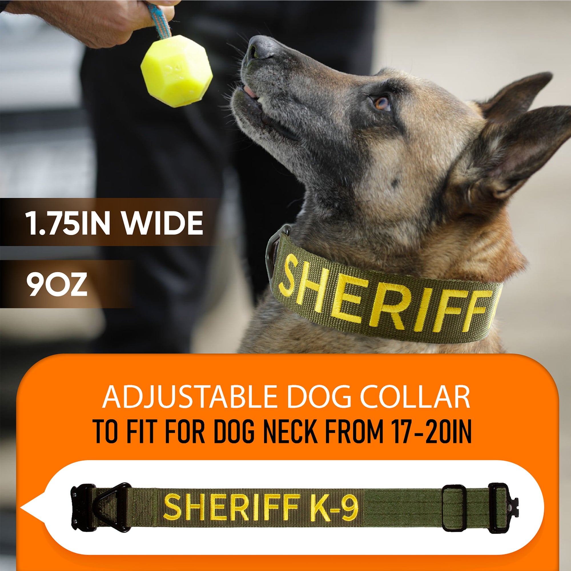 Police and Sheriff K-9 dog collars